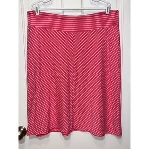 Columbia PFG Pink White Striped Omni-Wick Performance Fishing Skirt Womens XL
